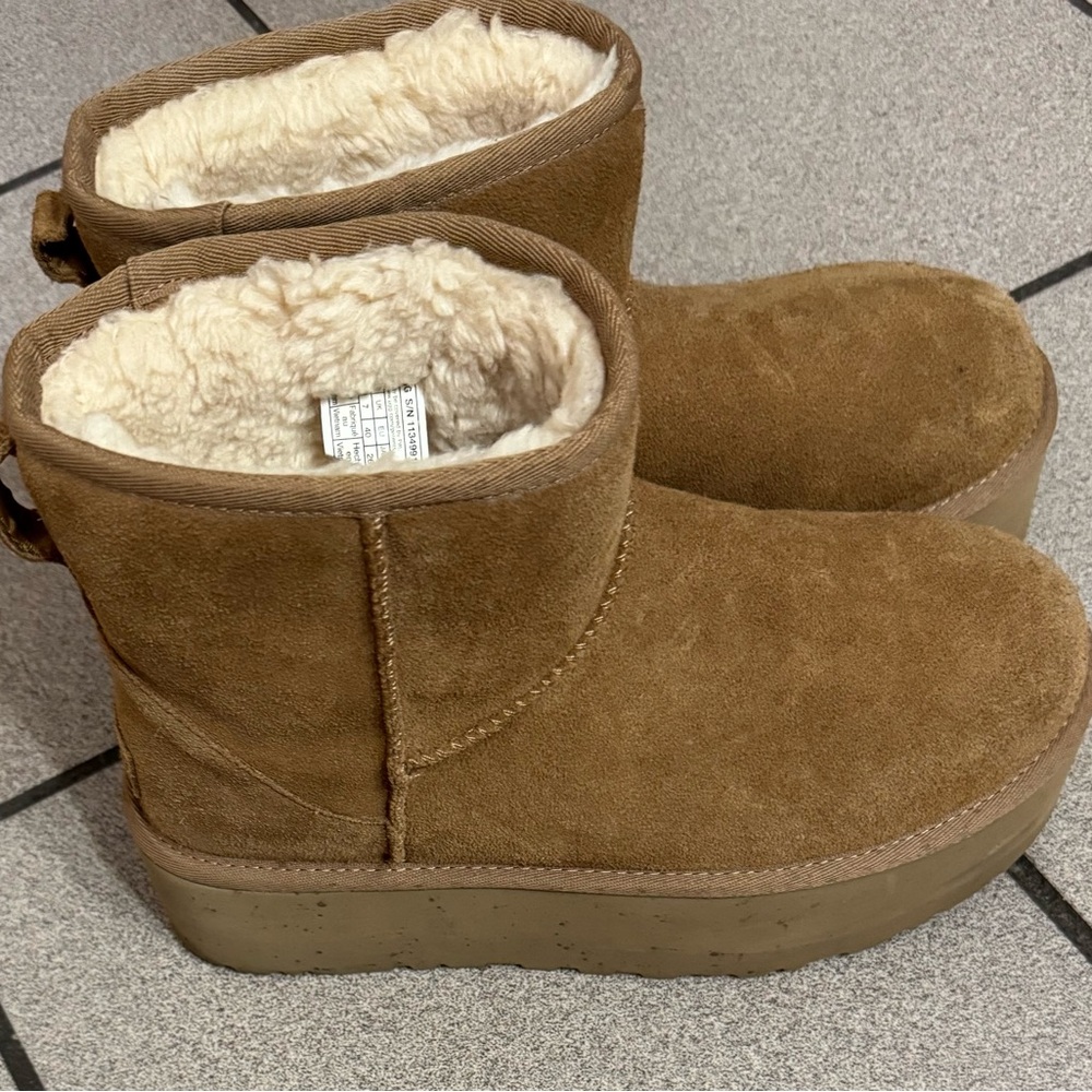 UGG Chestnut Suede Boots $125
